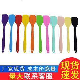 Large Small size integrated silicone scraper temperature-resistant silicone scraper cream cake spatula baking spatula