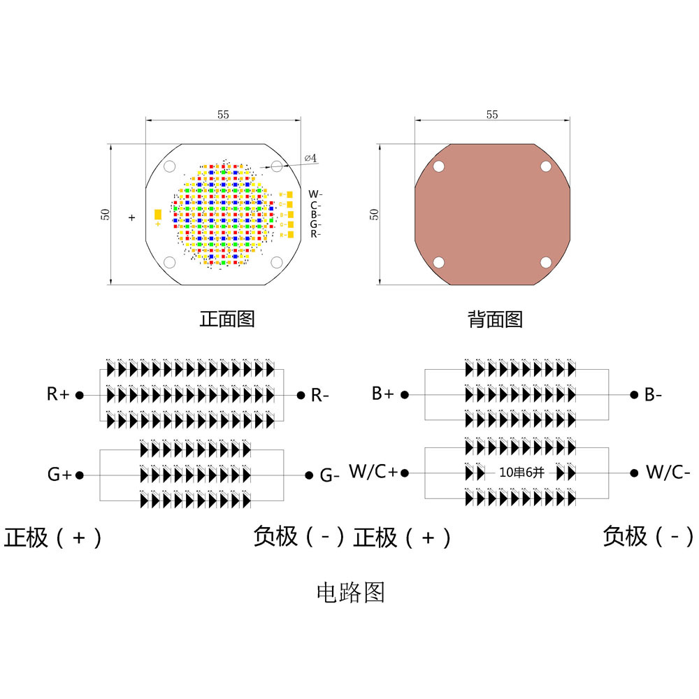 ����RGBCWȫ��COB����225W��������̨��Ͷ��Ƹ������һ��Դ