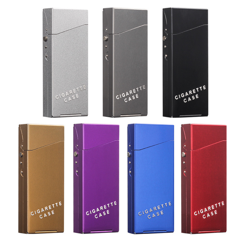DH7710 Fine Smoke Cigarette Box 20 Pack Aluminum Alloy is a long slender male and female cigarette box moisture-proof and pressure-proof creative DH7710 Fine Smoke Cigarette Box 20 Pack Aluminum Alloy is a long slender male and female cigarette box moisture-proof and pressure-proof creative