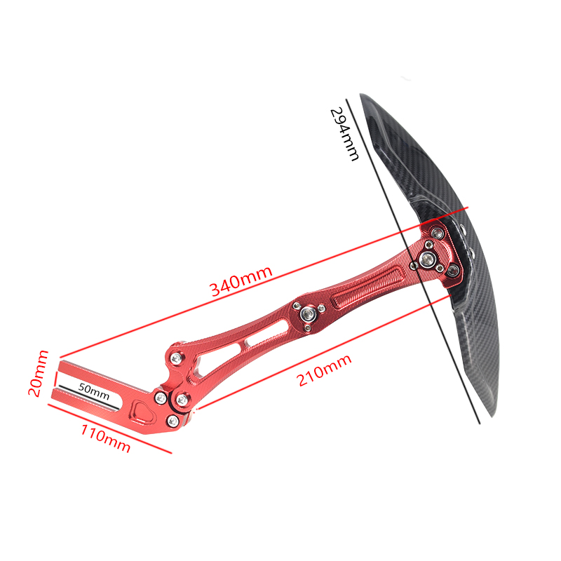 Suitable for calf n1s fender electric car modification accessories nqi/ngt carbon fiber pattern rear fender backing straight up