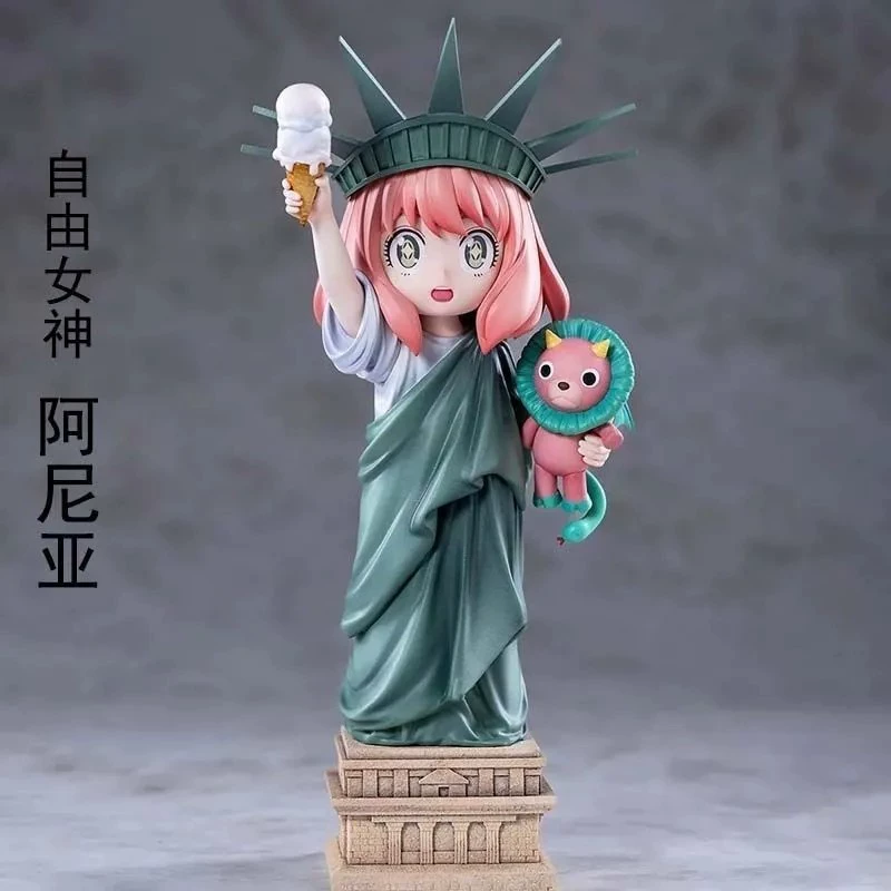 GK-фигурка Spy Family Anya «Liberty Goddess», 19 см, настольная аниме-статуэтка, подарок