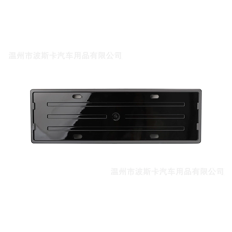 Suitable for Tesla Model 3 license plate frame border new energy green license plate frame carbon fiber protection frame license plate