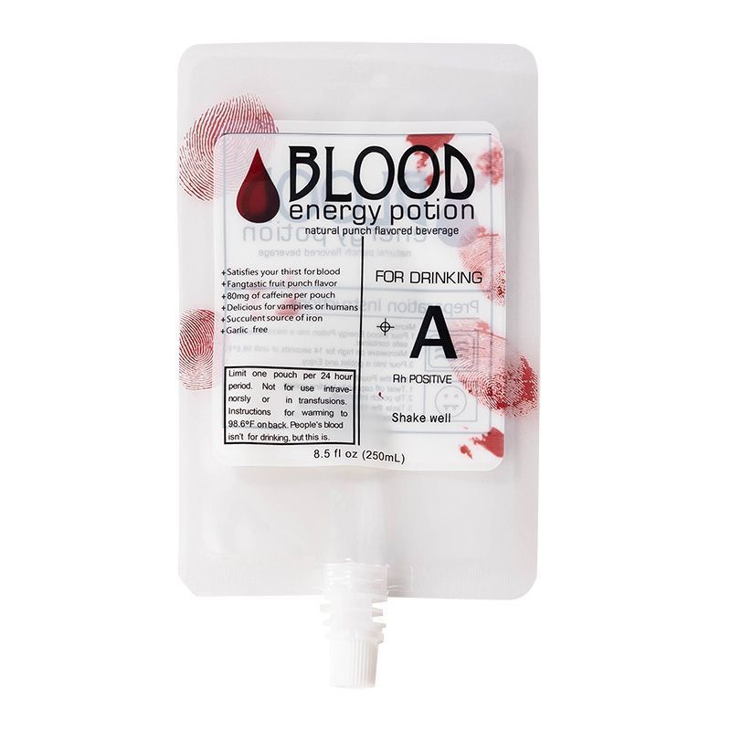 Trick Props Blood Bags Halloween Cosplay Vampire Blood Bags Can Hold Drinks, Juice, Milk Tea Bags Wholesale