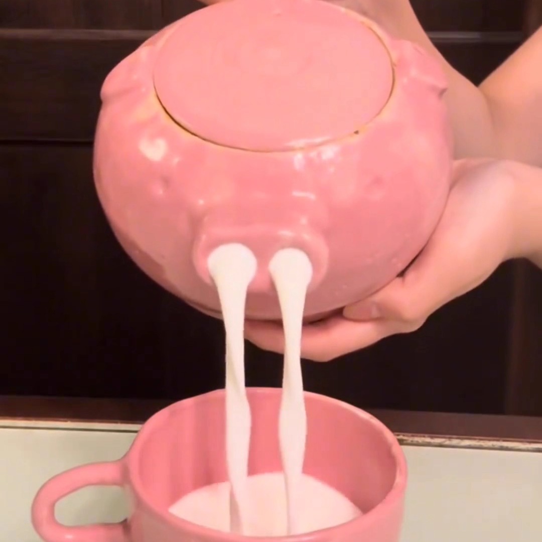 Cerrito cerámico tetera de agua divertida nariz de cerdo agua corriente tetera de té taza de agua divertida cabeza de cerdo té regalo de hechizo para amigos