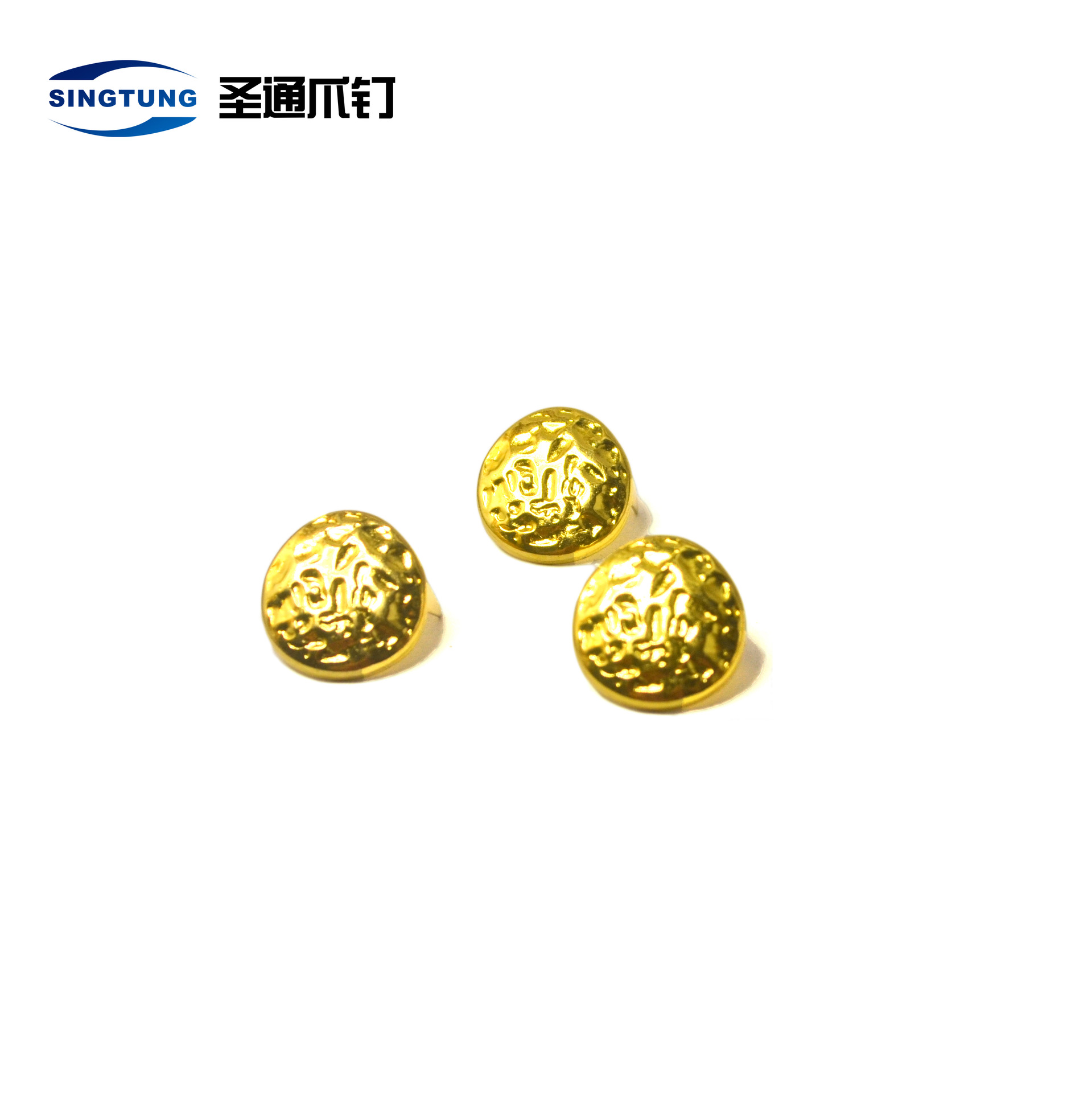 【厂家批发】圆形花面 爪钉 铁铜 五金 皮具鞋包装饰辅料