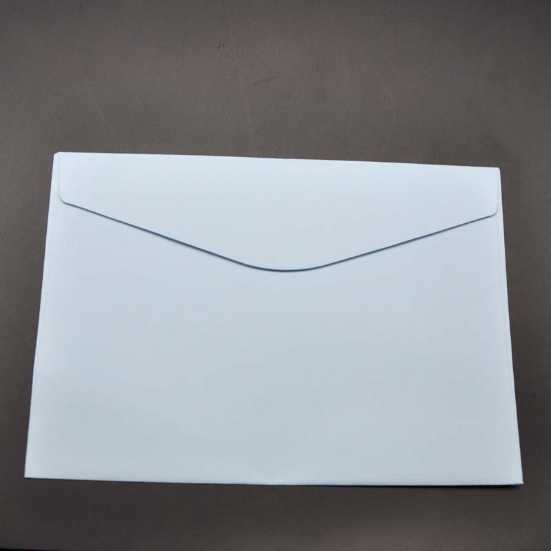 En stock al por mayor color en blanco estilo occidental sobre de negocios dorado LOGO tarjeta de felicitación invitación sobre