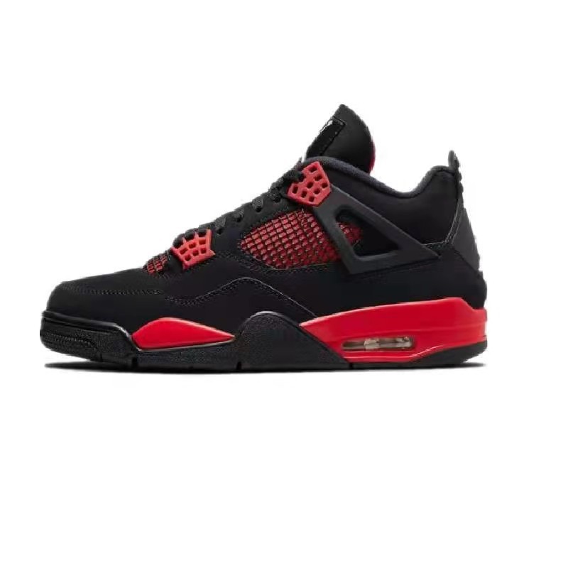 Putian zapatos de comercio exterior AJ4 rojo y azul Duan Duan lava caliente gran París Joe4 antideslizante desgaste zapatos de baloncesto deportivo universal image 26