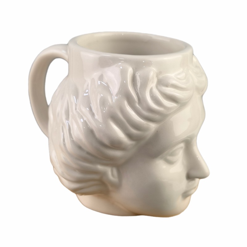 Apollo David Avatar creativo Taza de cerámica cabeza romana taza de té Oficina taza de agua taza de café retrato
