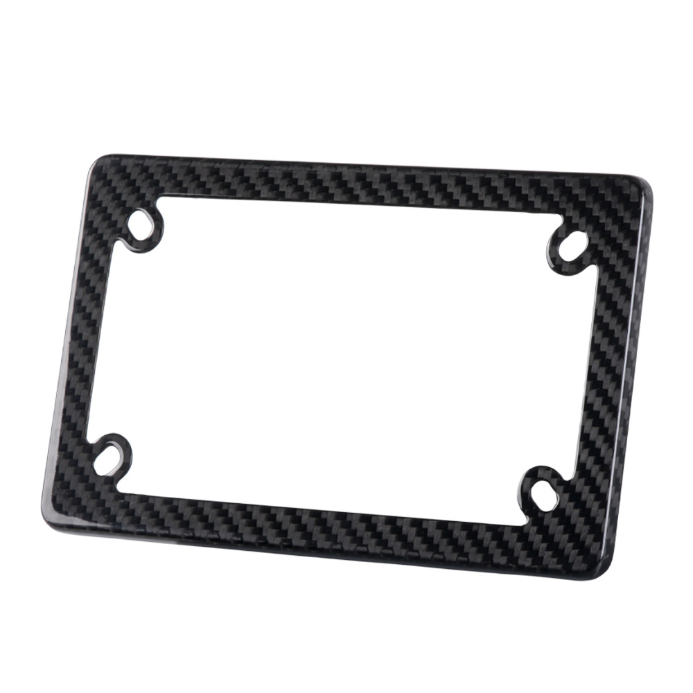 Motorcycle License Plate Frame Carbon Fiber License Plate Frame Dry Carbon Electric Vehicle Us Standard License Plate Holder Real Carbon Modification Accessories