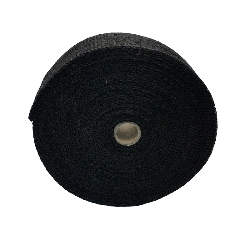 Черный теплоизоляция банановый пояс Банановая ткань Мотоцикл выхлопная труба теплоизоляция анти-ожогов ткань черный ремень из стекловолокна