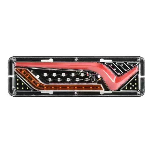 Cross-border V-style second-generation 131 rear tail light, 12V/24V universal for light trucks and agricultural vehicles, LED anti-rear-end collision light with sequential turn signal