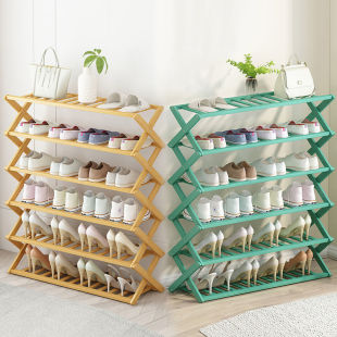 Folding Shoe Cabinet Shoe Rack for Home Indoor Use, Stylish Multi-Layer Dustproof Storage Solution, Narrow and Simple for Small Spaces, Economical for Entryways