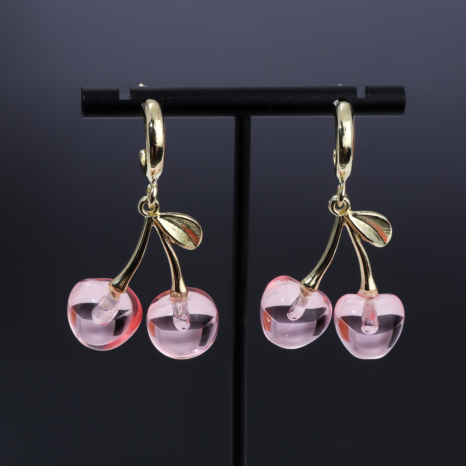 16g Weight Alloy Ear Needle Material Drop Earrings Classification 1 Pair Quantity Casual, Daily Occasion Zinc alloy Material Cherry Pattern Women's Gender Sweet Style 1 Pair Sweet Cherry Zinc Alloy Drop Earrings 33