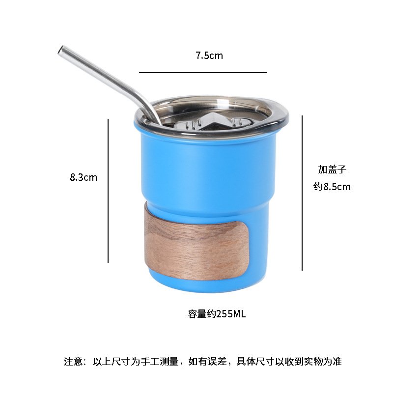 Vaso de una sola capa de acero inoxidable 304 con logo impreso, vaso para cerveza, taza de café para camping al aire libre, modelo superventas transfronterizo