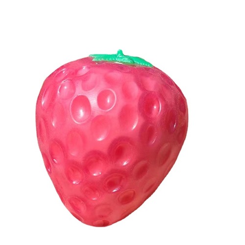 Creative light meets color-changing strawberry pinch and vent ball simulation hand pinch decompression toy decompression artifact toy hot sale