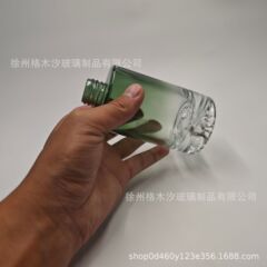 工場スポット200ml円筒瓶雪山底部高級アロマガラス瓶火なし藤条揮発香水瓶