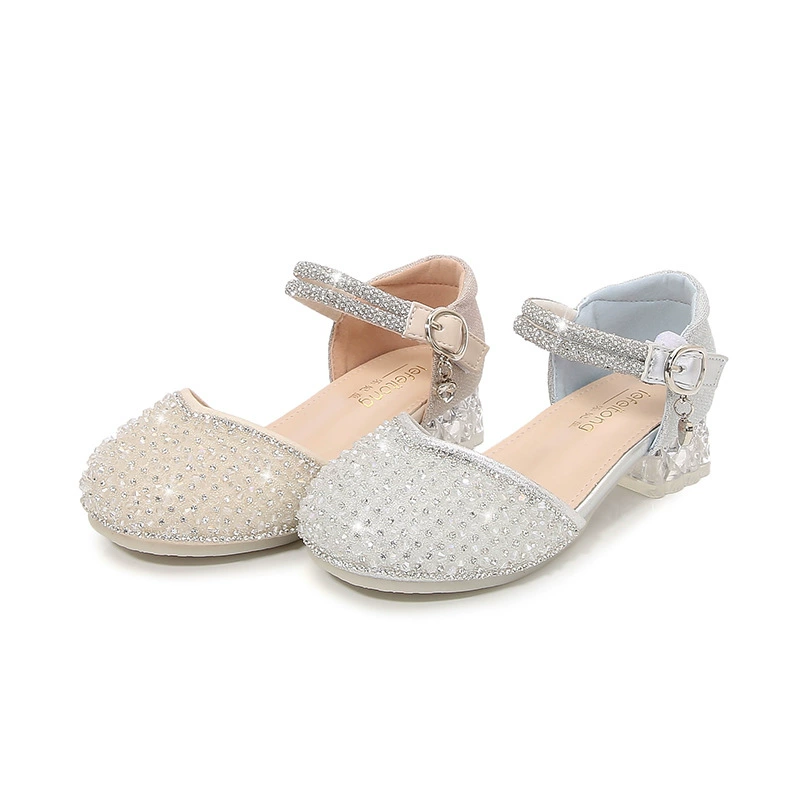 Summer children's fashionable shiny sandals girl's
