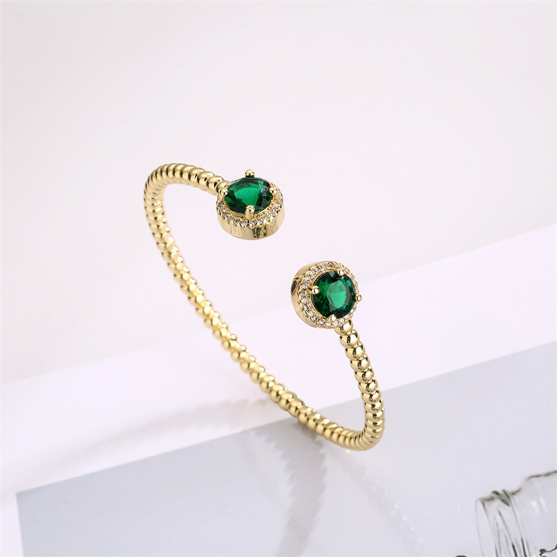 Fashion Star Snake Copper Zircon Bangle