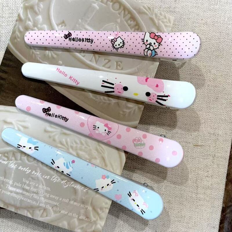 夏季新款猫咪粉色长条鸭嘴夹发夹日系甜美少女风鸭嘴夹发卡发饰夹|undefined