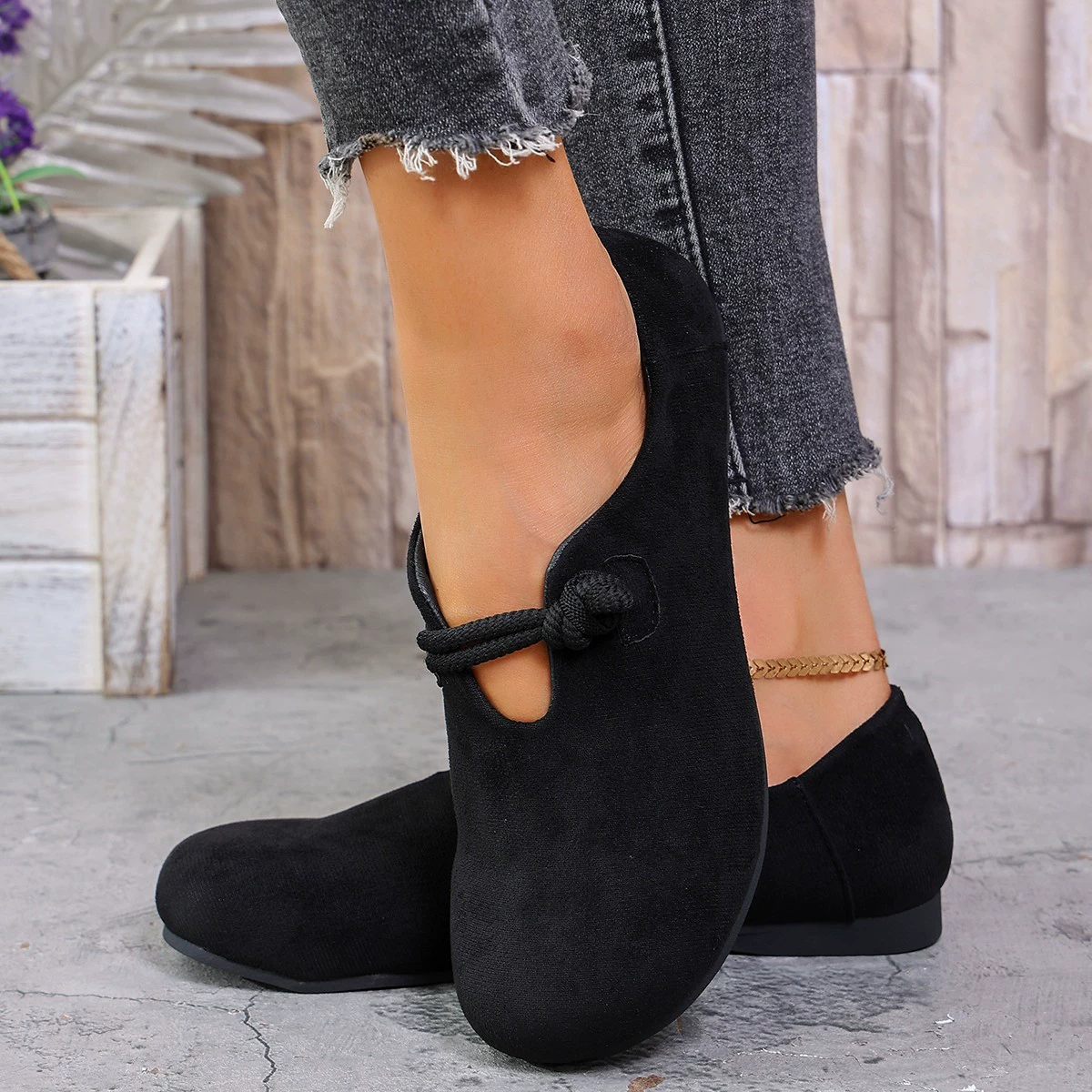Женские замшевые туфли с округлым носом (Birkenstock), лоферы на плоской подошве, весна/осень 2025, 36–43