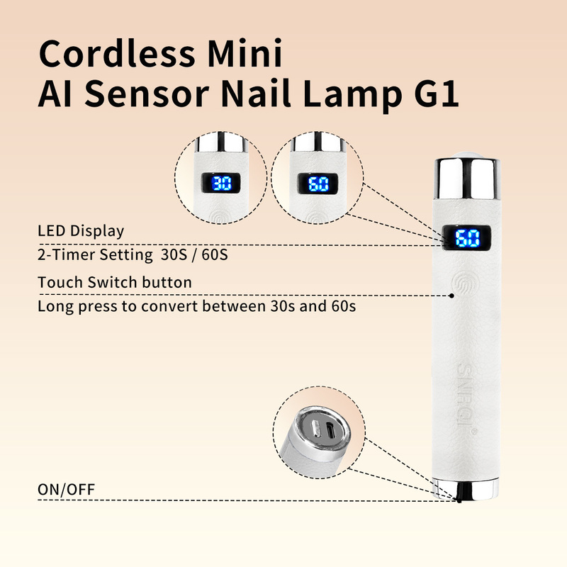 赛迩齐AI智能感应美甲一字灯自动美甲灯手持小型光疗灯Nail lamp|undefined