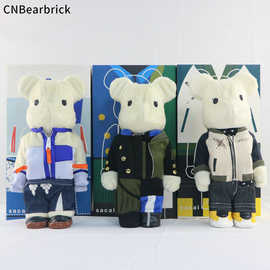 Bearbrick 400%28CM Sacai衣服积木熊潮玩公仔玩偶暴力熊装饰摆件