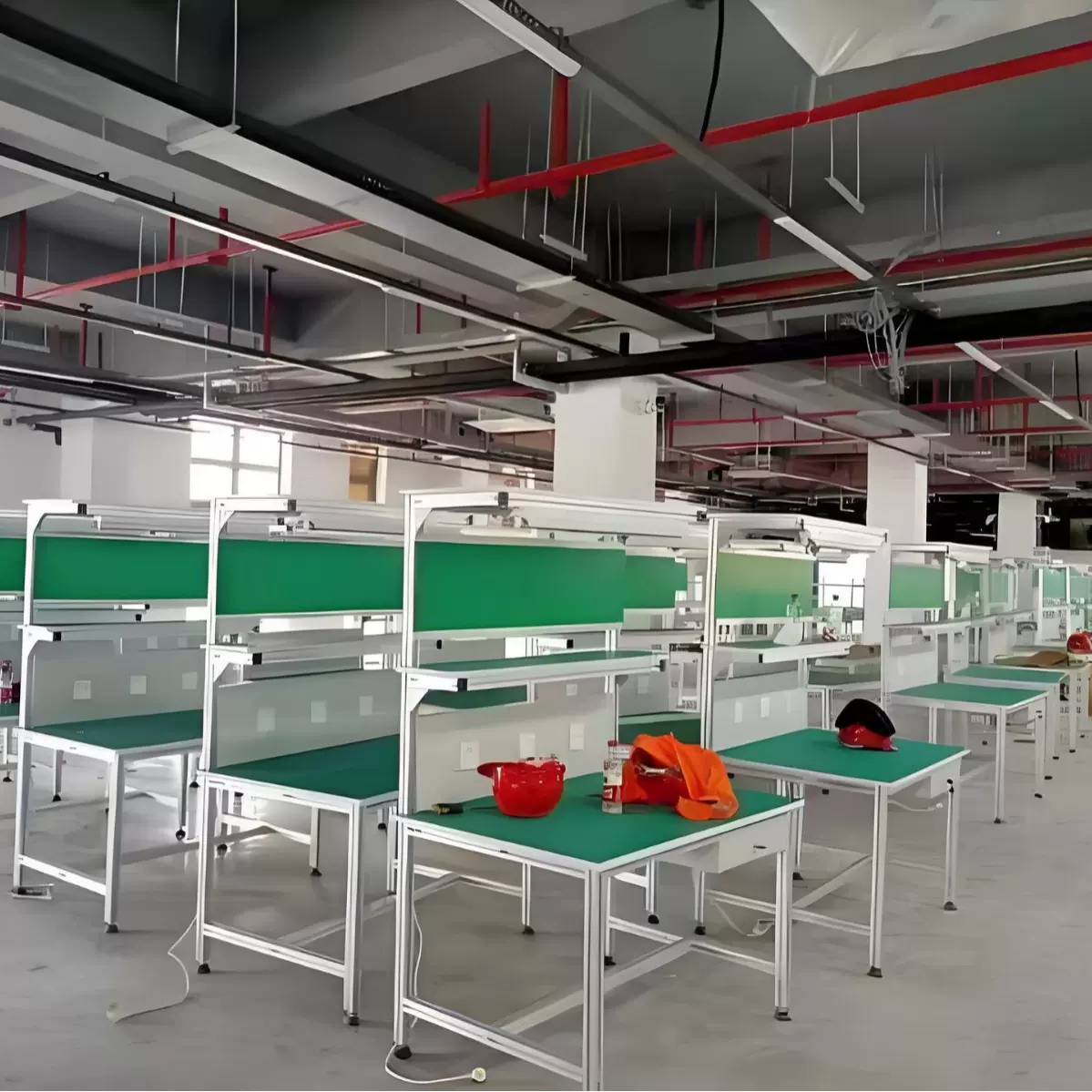 防静电铝型材操作台工厂电子车间工作台铝合金打包装配台