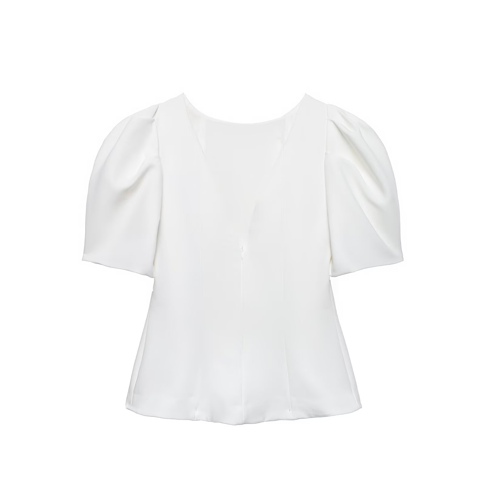 TAOP & ZA ropa de mujer primavera 2026 nueva moda de mujer transfronteriza versátil blusa de manga de burbuja 2560536