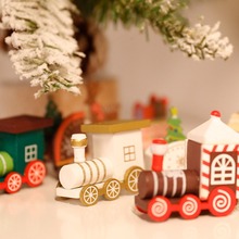 耶誕節裝飾品小火車擺件禮物禮品兒童玩具場景布置創意櫥窗門店鋪