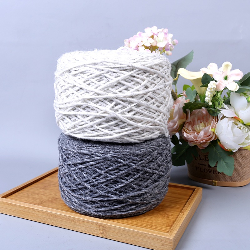 厂家供应4.3支喷毛纱针织纱线 毛衣帽子围巾线毯专用纱花式纱