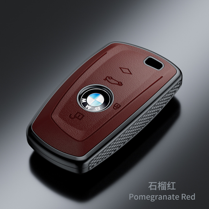 Suitable for New Bmw Key Cover X1/x2/x3/320li/5 Series/3 Series/7 Series/525li Nappa Pattern Fashion Case