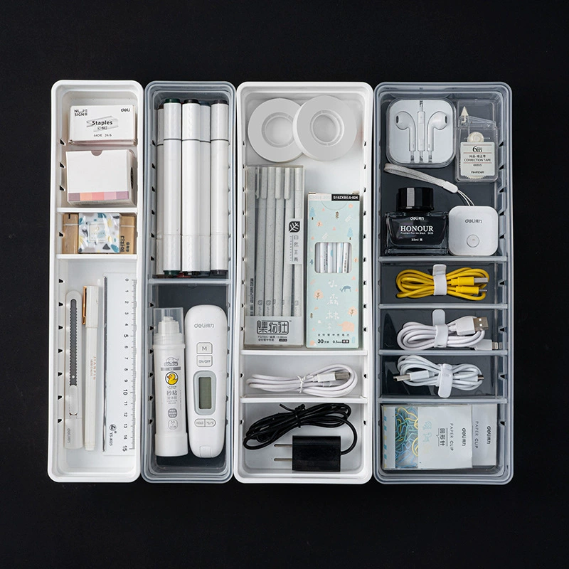 Ящик для ящиков, кухонной утвари, универсального пластикового канцелярии, классификации