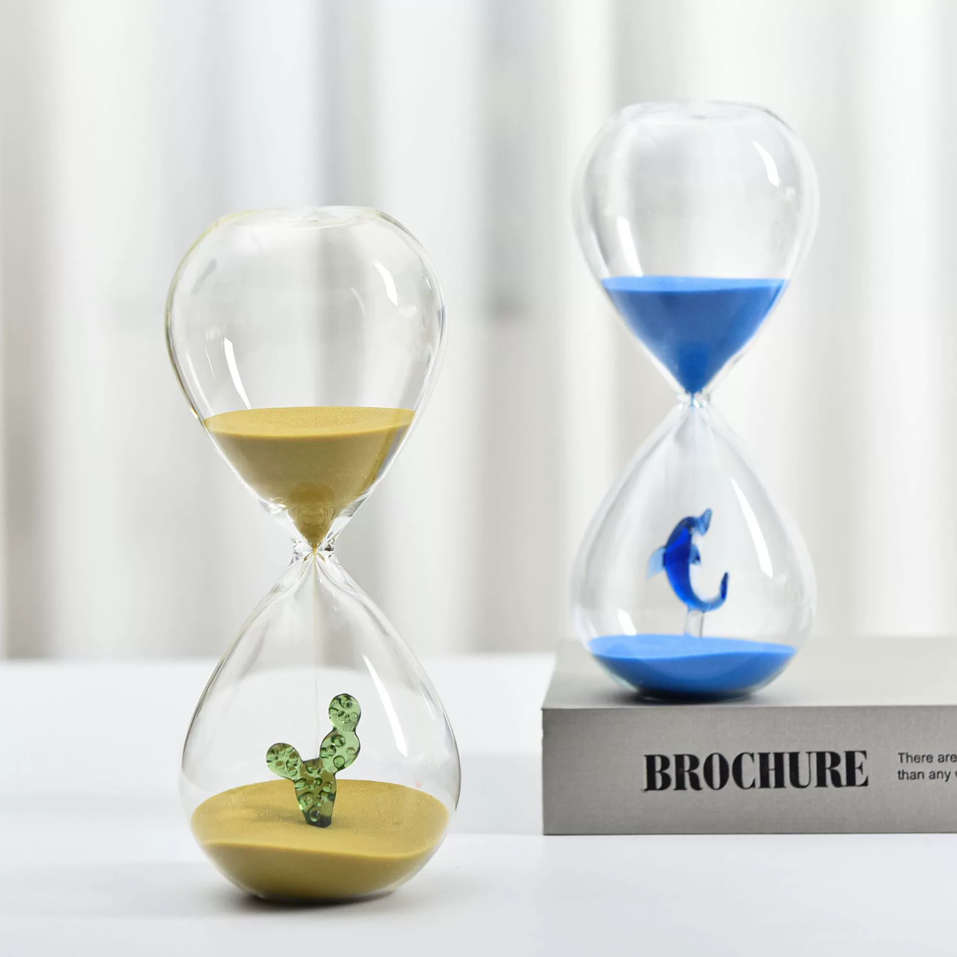 Творческие 30 минут Рождественские песочные часы таймер формы животных украшения дома стеклянные поделки