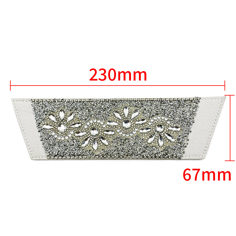 Nuevos accesorios de zapato DIY una sola forma de sandalias de diamante semiacabados zapatillas taladro superior