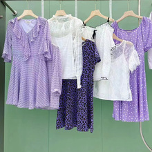 拉夏品牌贝尔组合撤柜24夏女装时尚连衣裙衬衫短款系列货尾货批发