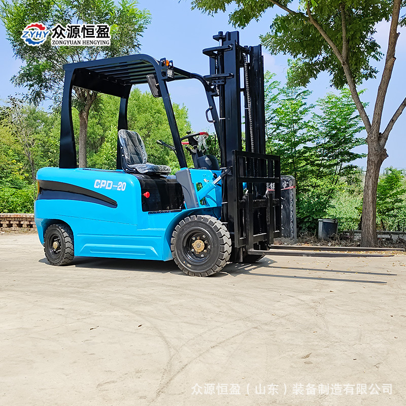 叉车生产厂家 2吨锂电叉车 众源液压升降搬运叉车 爬坡举高搬运车