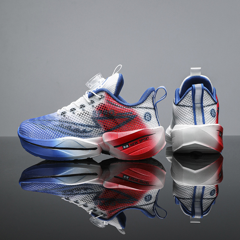 2025 nuevos zapatos de verano para niños, zapatos deportivos para niños, zapatos para correr de conejo rojo de tablero de carbono profesional ligero para estudiantes de escuela primaria