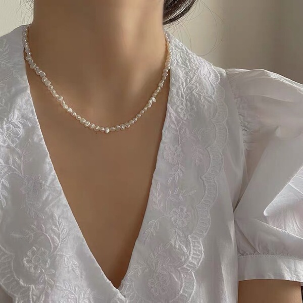 Organic chain for key bag pearl