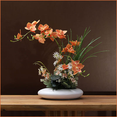 simulation Green plant orchid Potted plant Artificial flower flower arrangement suit a living room Entrance Reception hotel desktop Flower art decorate Manufactor