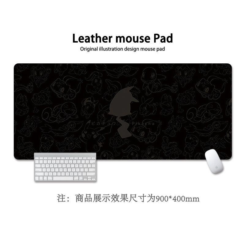 Pikachu almohadilla de ratón super grande Pokémon animación encantadora niñas y niñas animación cuadrada computadora teclado almohadilla de escritorio