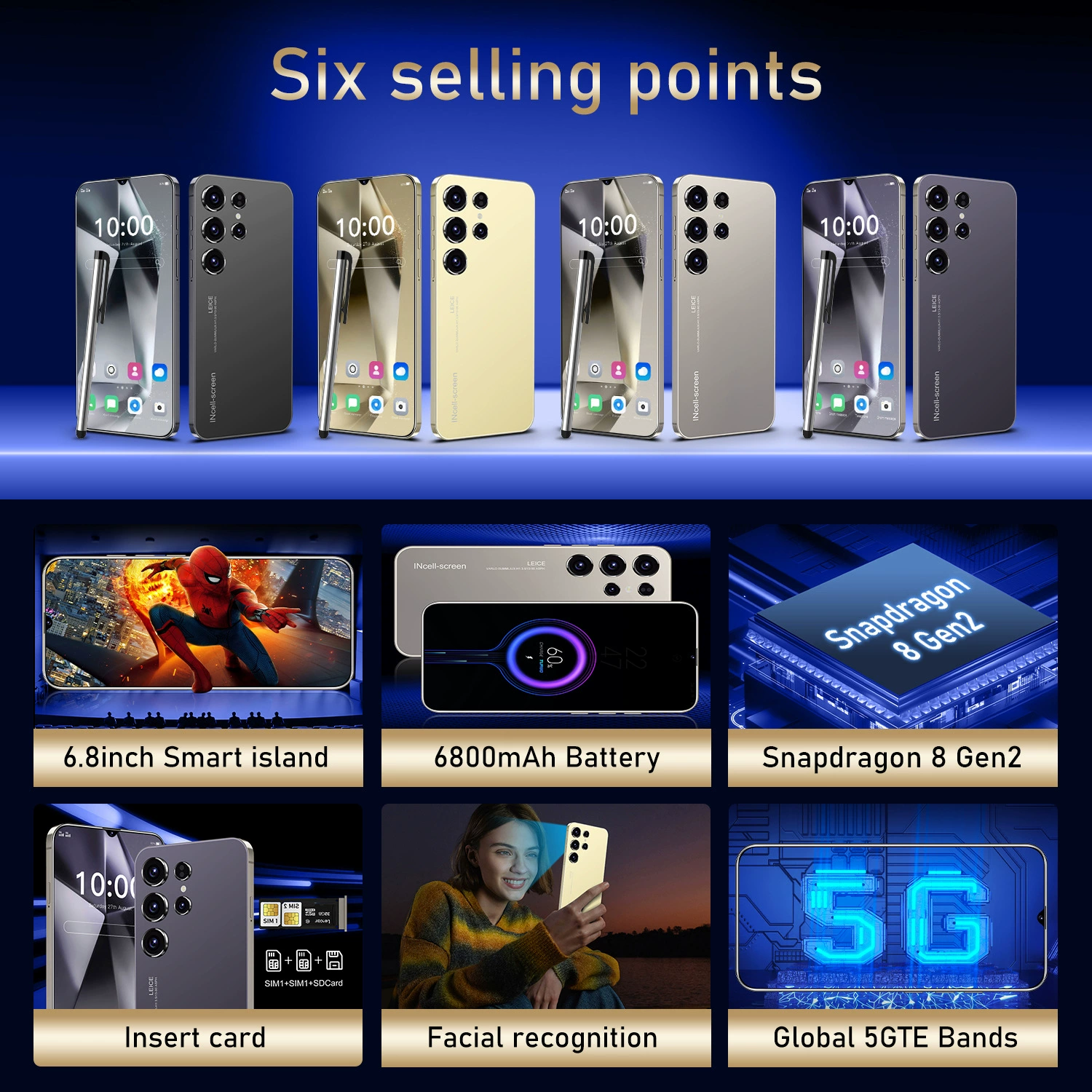 (Торговля через границу), S25, смартфон, 7.0 дюйма, 512 ГБ, 5G