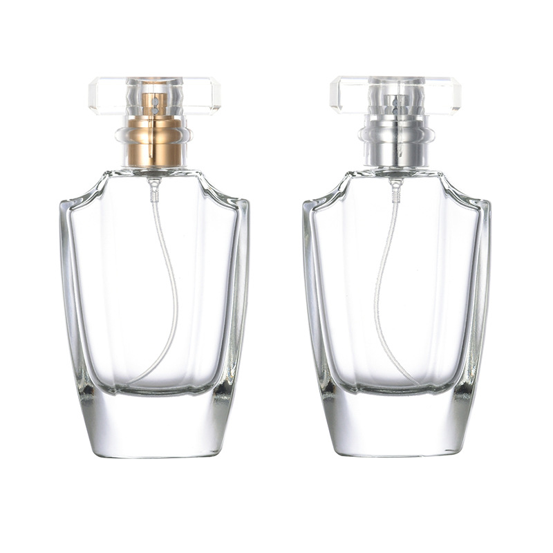 现货供应 B080-50ml时尚香水喷雾瓶化妆品分装瓶便携式玻璃空瓶子