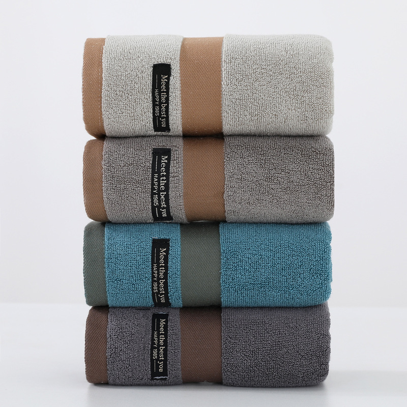 100% Pure Cotton Towel Pack, Simple Solid Color, Thickened, Absorbent, Soft and Skin-Friendly Face Towel for Adult Home Use 100% Pure Cotton Towel Pack, Simple Solid Color, Thickened, Absorbent, Soft and Skin-Friendly Face Towel for Adult Home Use