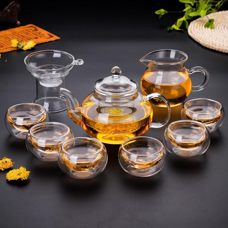 400ml 냄비 + 수컷 컵 + 유리 배수구 + 6겹