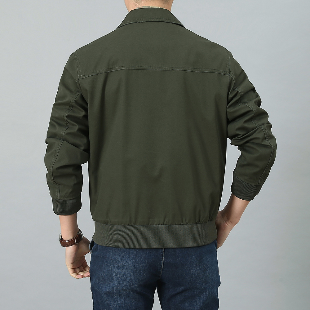 Primavera y otoño chaqueta de vuelo casual para hombres jóvenes, chaqueta de trabajo suelta grande, ropa de hombre coreana, ropa de vuelo