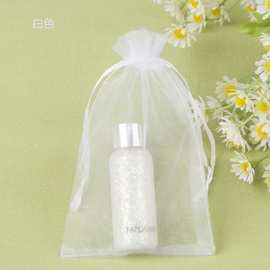 批发35*50纯色欧根纱袋20*40化妆品首饰袋透明束口网纱袋礼品袋子