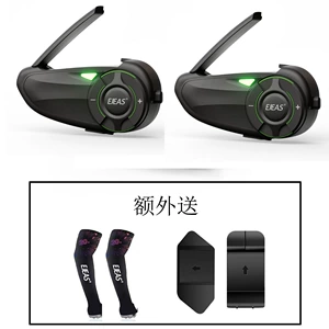 Ejeas Q8 Motosiklet Kaskı Bluetooth Qulaqlıq, 1000.6m İnterkom, IP67 Suya davamlı