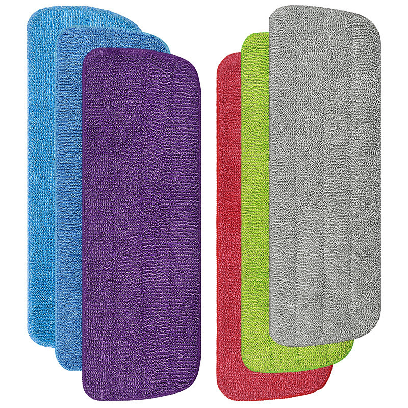 Spray Mop Replacement Cloth, Hands-Free Washing, Star-Patterned Mop, Flat Mop, Magic Tape Adhesive Mop Cloth