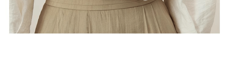 Áo sơ mi linen nữ tay lửng dáng rộng phong cách Pháp — Màu trắng nhạt chi tiết 11
