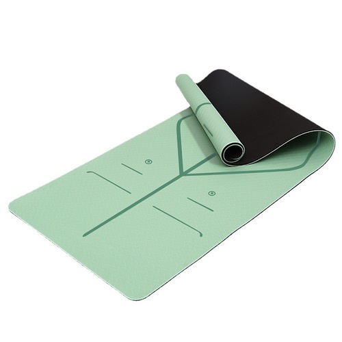 Double tpe yoga mat manufacturer thickened non-slip widened fitness mat household shock-absorbing soundproofing jump rope floor mat wholesale